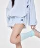 Yegeu Check Shorts Sky Blue