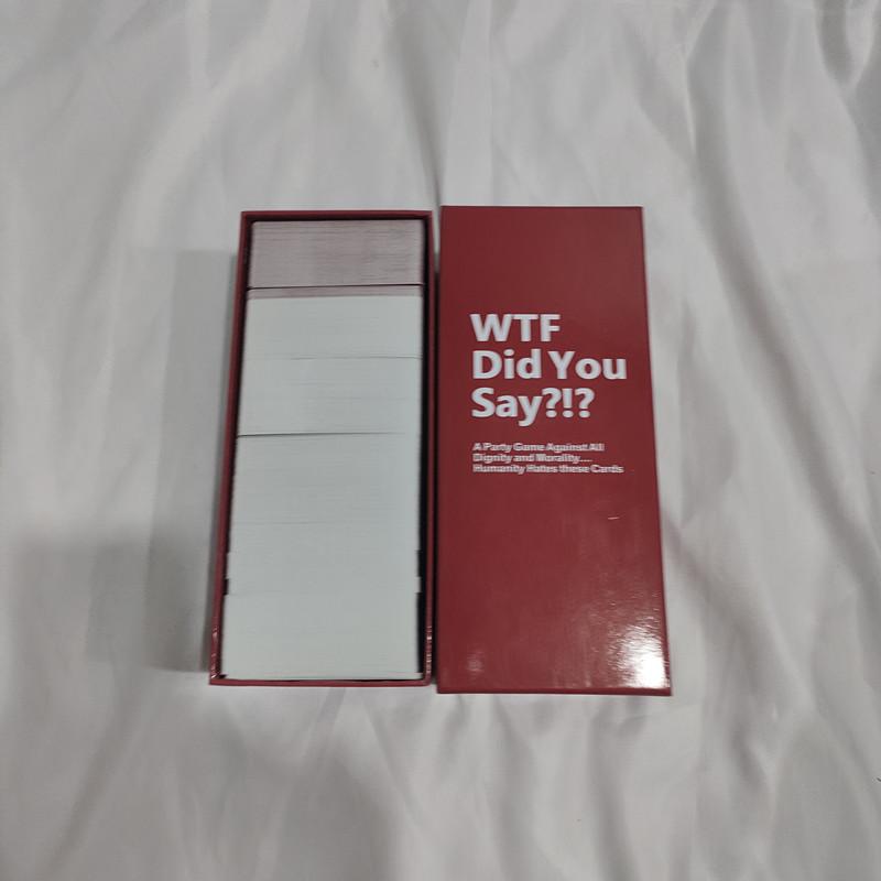 WTF Die You Say Gioco da tavolo di carte e raccolta di carte Gioco casual
