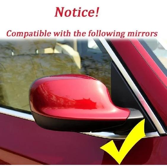 For BMW X1 E84 X3 F25 2010 2011 2012 2013 Car Rearview Side Mirror Cover Wing Cap Exterior Door Housing Shell Trim ABS Carbon