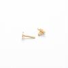 Lunne 14K Flower Cubic Labret Tragus Piercing (14K Gold) #W06
