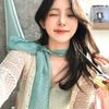 Polka Dots Chiffon Transparent Breathable Sunscreen Shawl Female Summer Thin Long Beach Towel Sun Silk Scarf