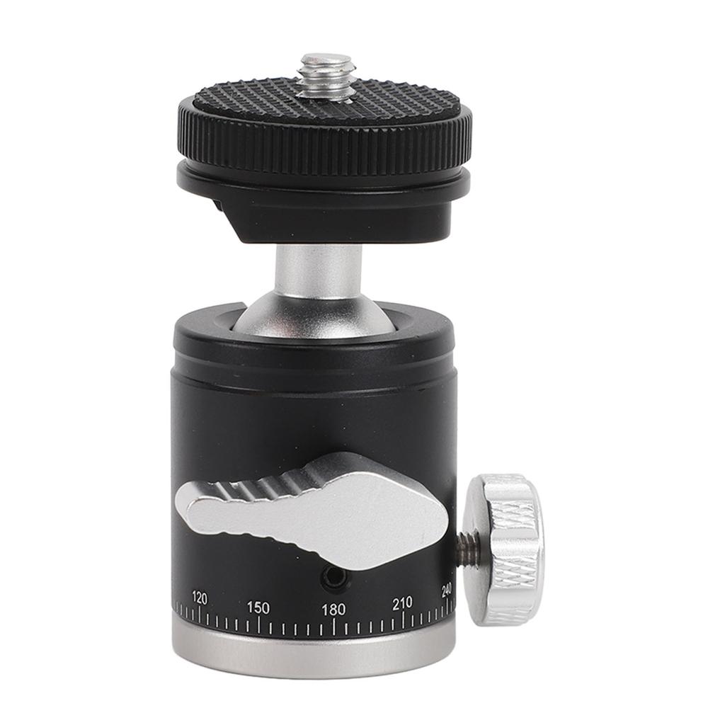 Mini Ball Head Aluminum Alloy 360 Degree Rotatable Camera Tripod Ball Head with 1 4 Inch Screw Cold Shoe Mount for