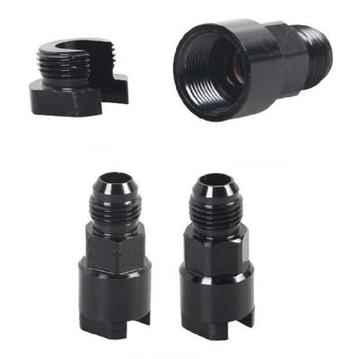6AN 8AN Male Flares To 3/8 5/16 Quick Disconnect Male Push On EFI Fitting Adapter Aluminum Black for Car