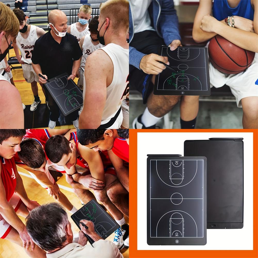 Elektronisches Basketball-Coaching-Board, Taktisches Markierungsboard mit LCD-Bildschirm und Stift, Basketball-Coaching-Board mit Sperrfunktion