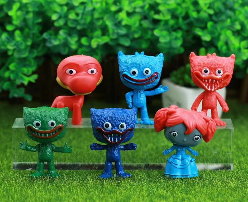 

Хаггі Ваггі Huggy Wuggy Poppy playtime фігурки 6 шт./комплект ПВХ 6 червоний