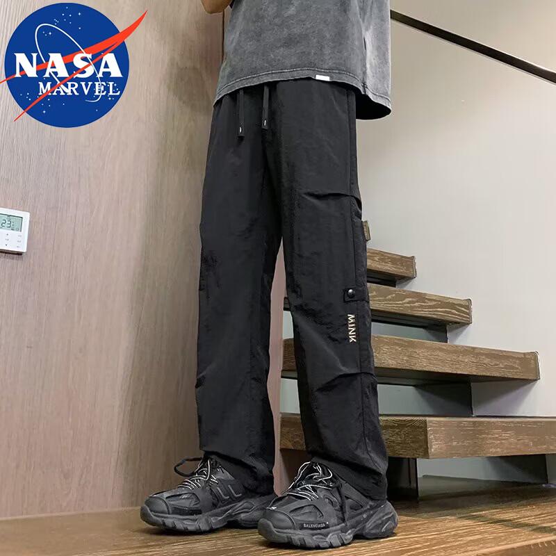 NASA MARVEL Men s Summer Straight-Leg Casual Pants M