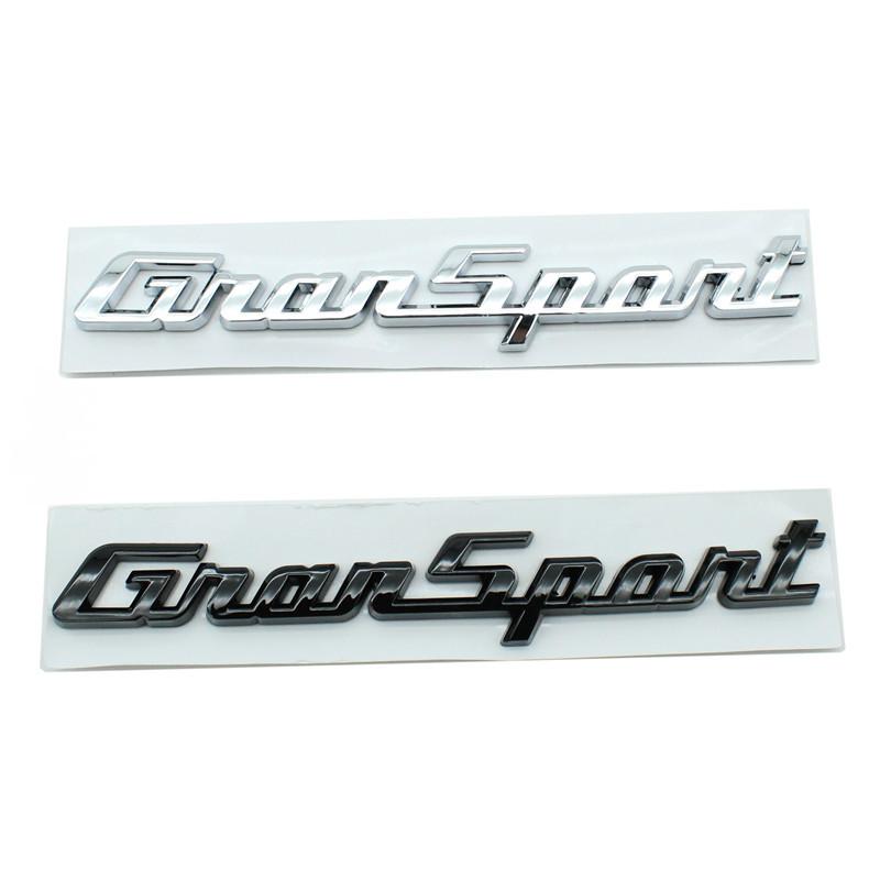 Autocollant Logo Badge Lettres Gransport Granlusso pour Coffre de Voiture Emblème d'Aile GTS Coupe Quattroporte Accessoires