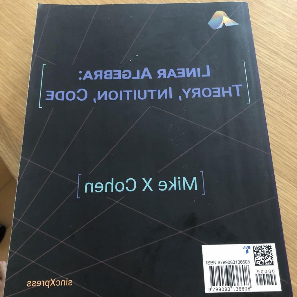 [USED] Linear Algebra: Theory, Intuition, Code
