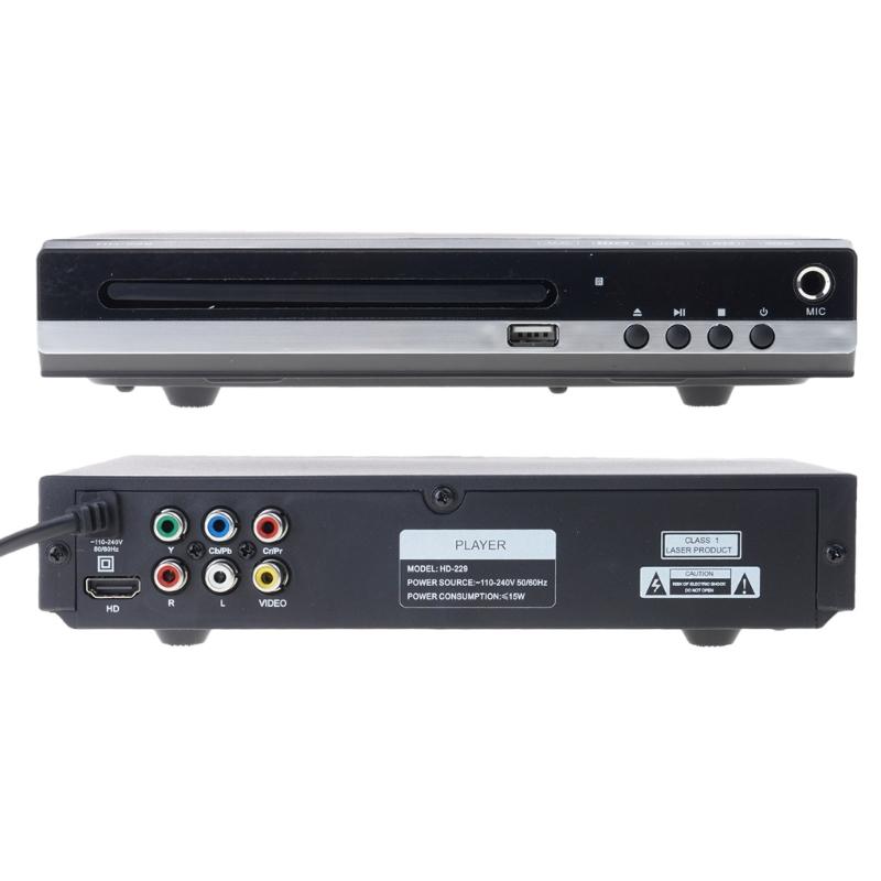 Home DVDs Player 1080P HDMIs USB Input 4K UHD DVDs Player Remotes Control Supports DVD±RW VCD Karaokes All RegionsFree
