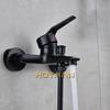 . Black Finish New Wall Mounted shower faucet Bathroom Bathtub Handheld Shower Tap Mixer Faucet  YT-5339-H