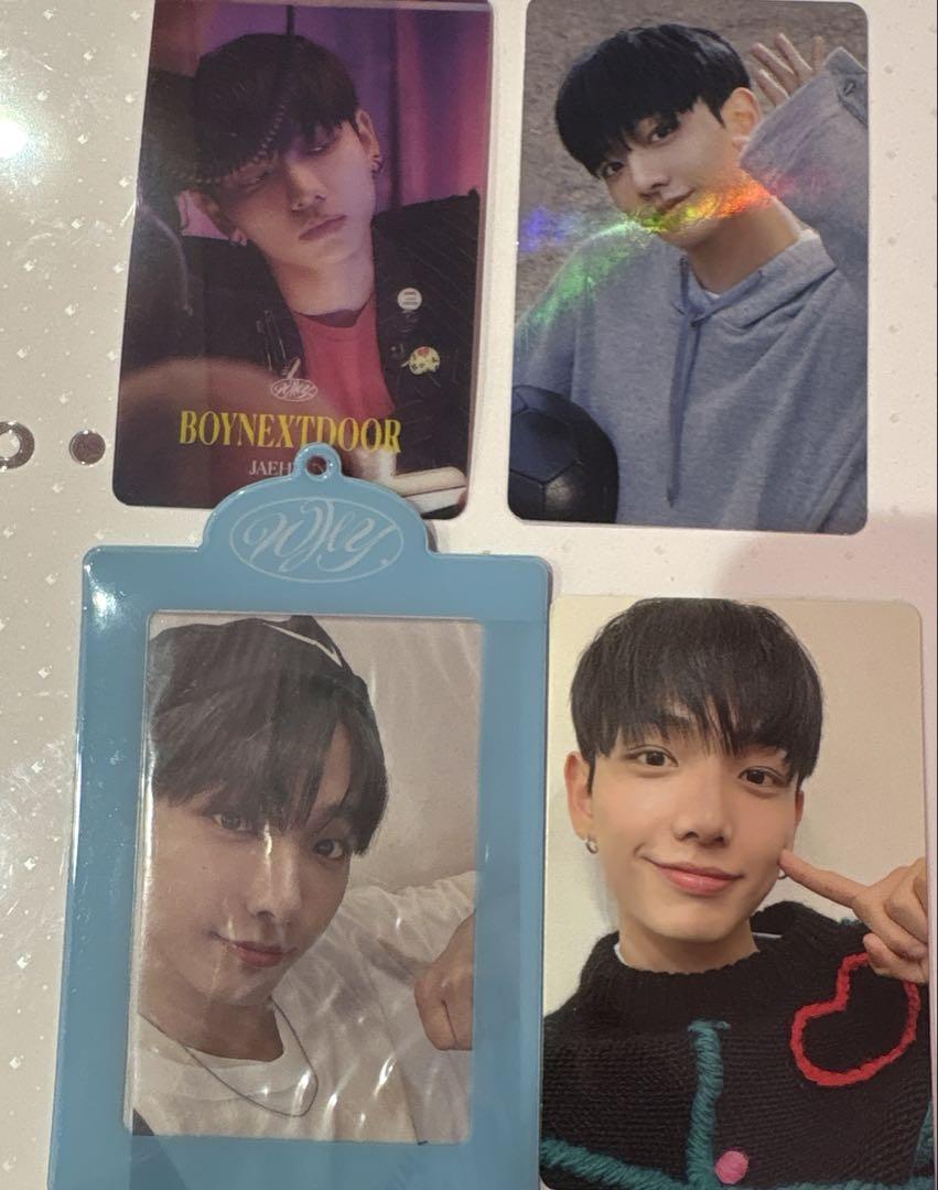 

[USED] Boynextdoor why weverse Lucky Drop Jaehyun trading cards (4 pieces)