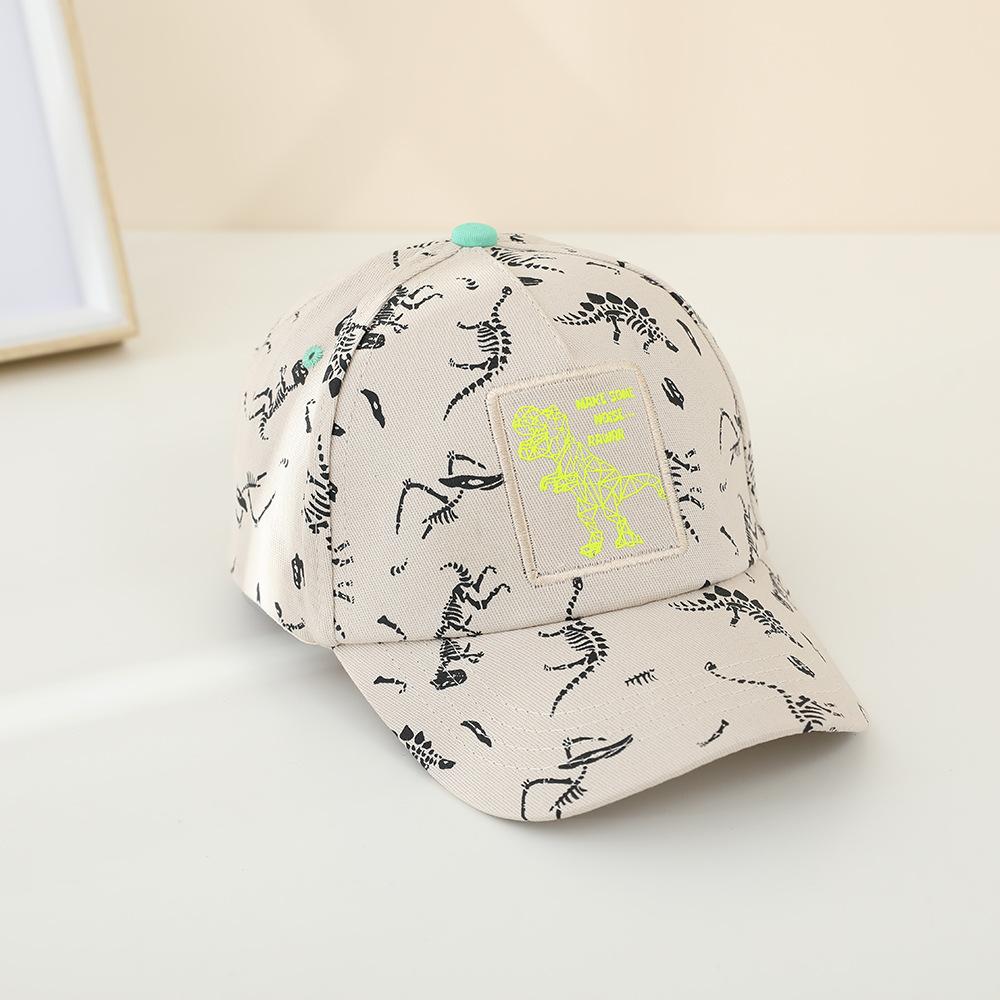 JYL TS DIY Dinosaur Kids Cap Cartoon Sun Protection Hat Cotton