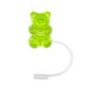 8mm Acrylic 3D Colorful Bear Silicone Straw Topper Tumbler Dust-proof . Straw Party Cup Accesso X3G2