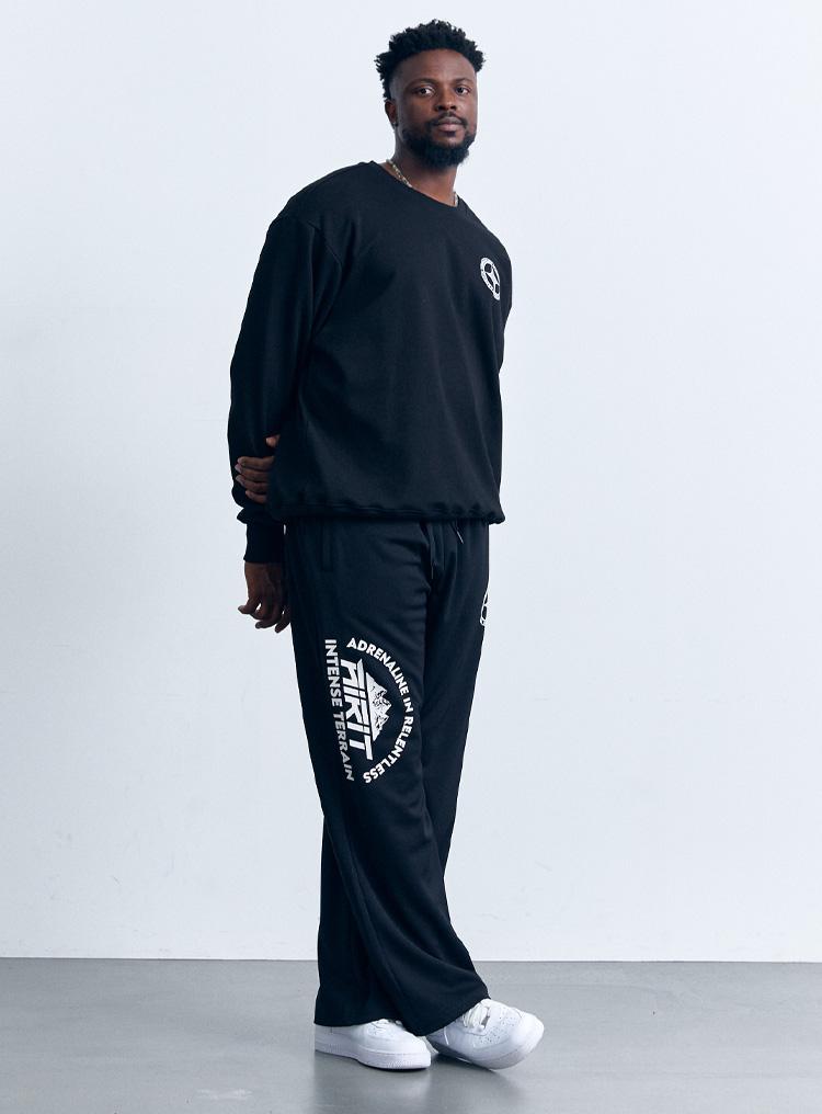 AIRIT Backcronim Wide Pants Am9099 Bk