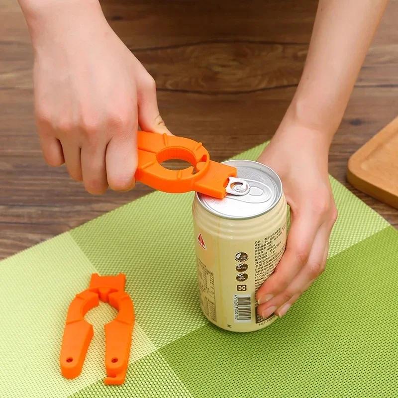Plastic Can Opener Multifunctional Manual Non-slip Canned Drink Kitchen Gadgets Wine Beer Soda Cap Bottle Opener