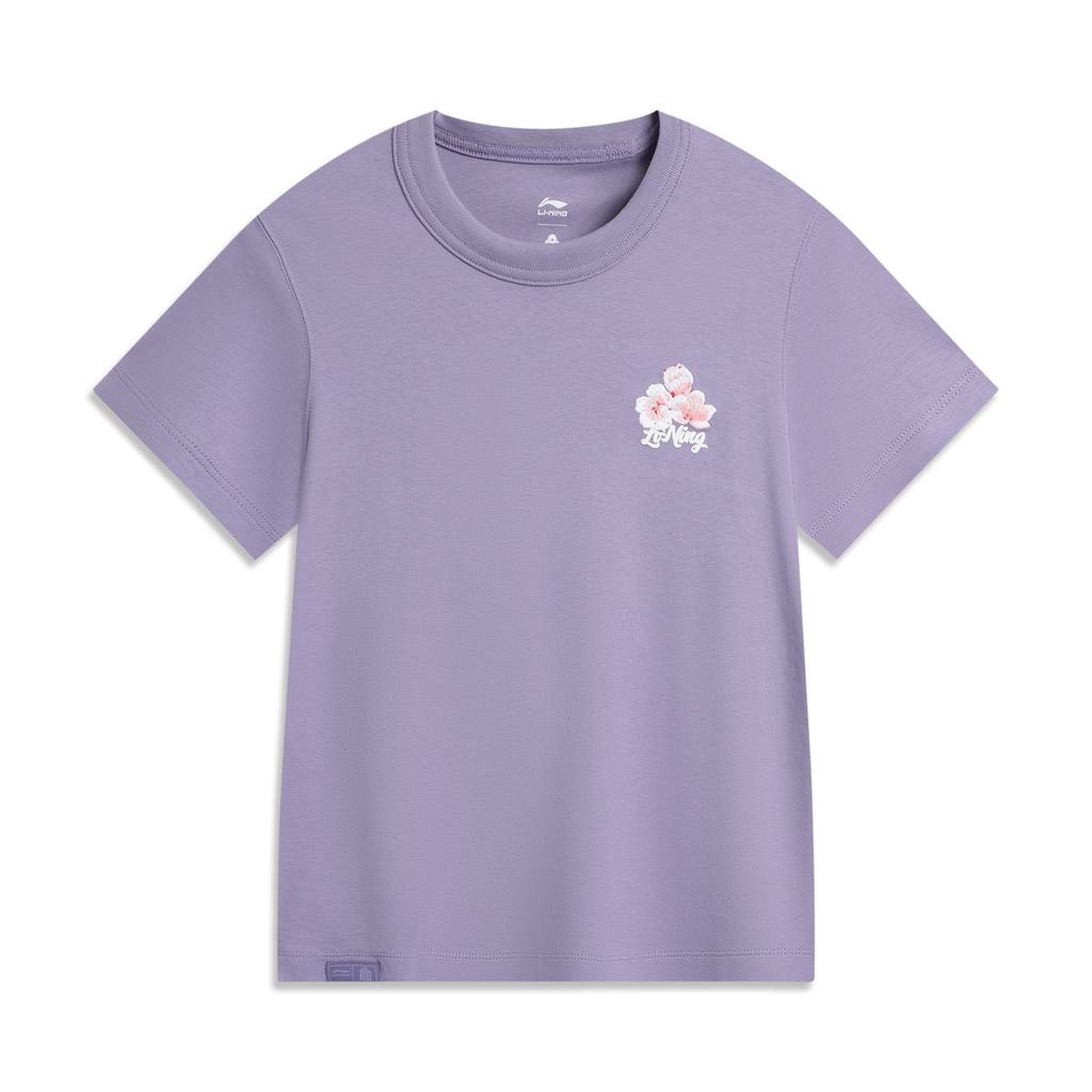 Li Ning x GUGONG,LIANMINGKUAN Collection Culture Chinoise T-shirt Femme Violet AHSV540-3