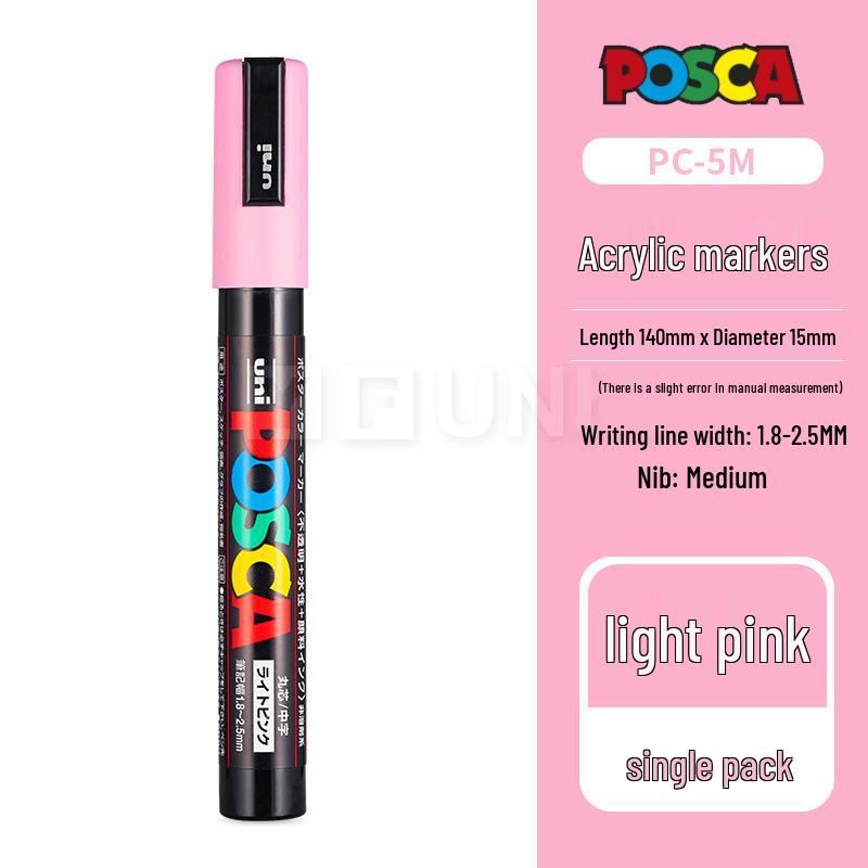 Mitsubishi UNI POSCA PC-5M Weißer Farbe-Marker für Poster - Kontaktieren Sie den Kundenservice für große Mengen