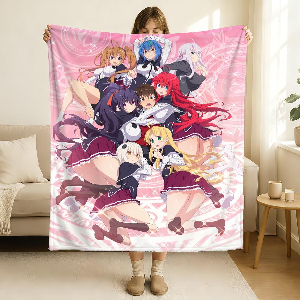 Anime High School DXD Deku Měkká a šetrná k pokožce Pro Pohovku Postel Dřímání Přehoz Přikrývka na Všechny Roční období