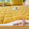 Winter Velvet Taffeta Mattress Topper - Thickened Milk Velvet Pad for Single Beds