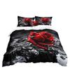 Rose Series 3D Digital Printing Three-Piece Bedding Kit Bed Sheet Quilt Cover