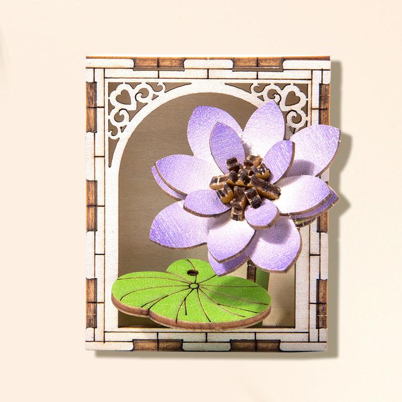 Wooden Magnetic Flower Puzzle Refrigerator Magnets For Kids Creative Play And Educational Fun