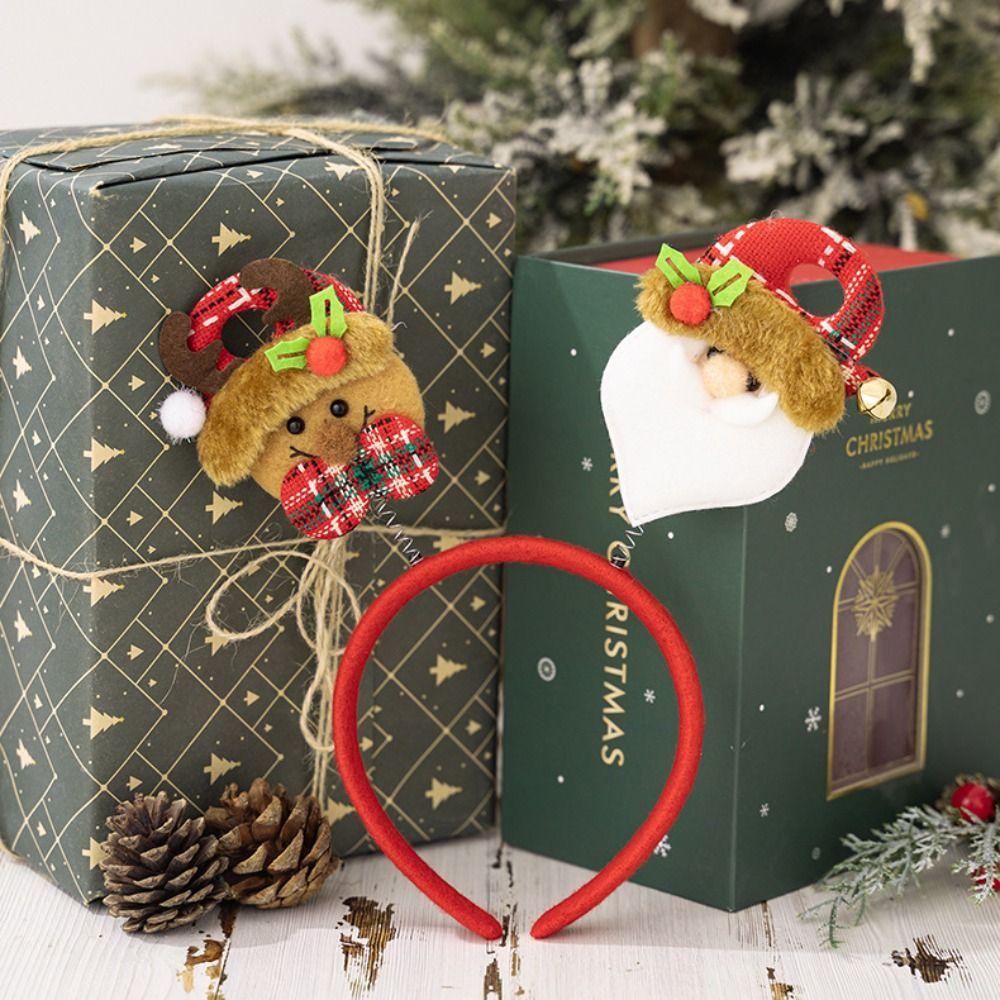 4pcs Reindeer Christmas Headbands Cute Merry Christmas Decorations Christmas Festival Gifts