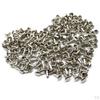 100 Pack Metal Studs for Leather Crafts and Decorations - 6x8mm Size