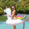 Summer Pool Inflatable Toys Cartoon Unicorn Shape Swimming Ring PVC Thickened  Air Beach Party Water Toys for Kids Adults