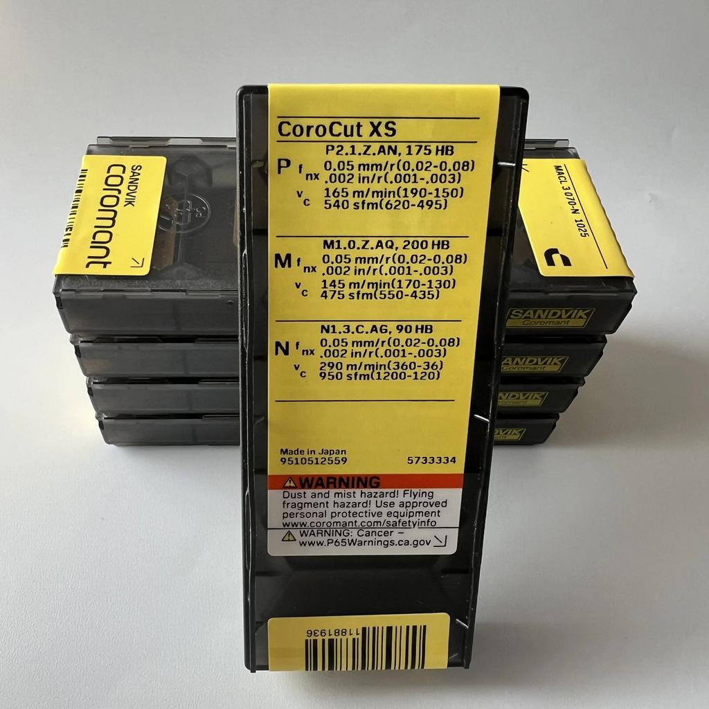 Sandvik / MACL3070-N 1025 / Industrial Indexable Carbide Inserts 10 Pcs