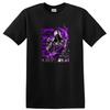 Fighter T Shirt Graphic Tee Skull Warrior Dark Design for Rebels Purple Art