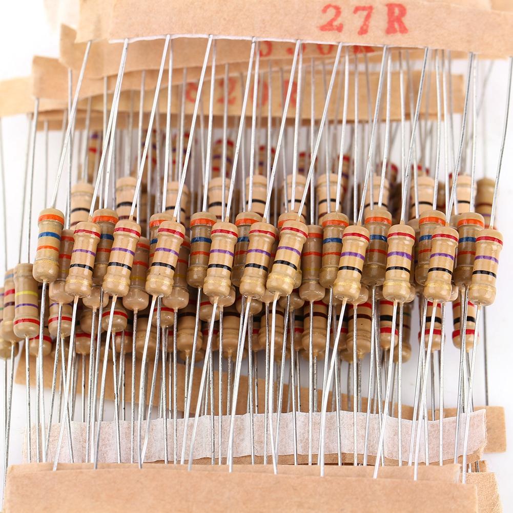 1000pcs 1 2W1 10M Ohm Carbon Film Resistors Assortment Electronic Components