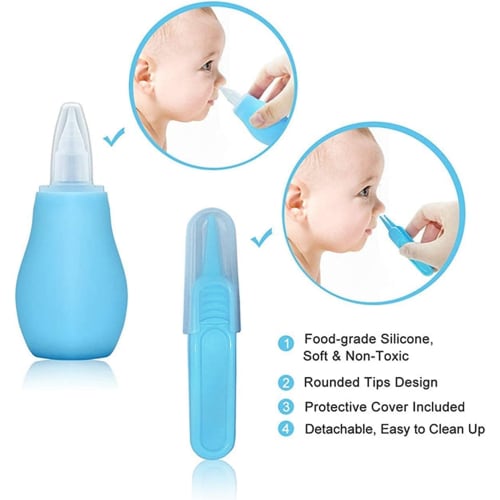 Qunlions Life Baby Grooming Kit, Infant Safety Care Set with Hairbrush, Comb, Nail Clipper, and Nasal Aspirator, Essentials for Newborn Girls and Boys