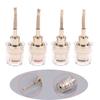 2/4Pcs 4MM Banana Female To 2MM Pin Connector HIFI Cable Adapter Plug Braided Copper Wire Socket Audio Terminals