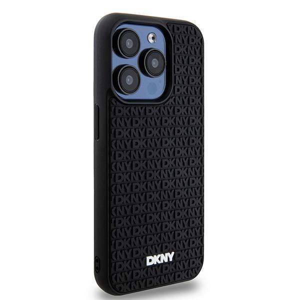Dkny Dkhcp15L3Drpwk Iphone 15 Pro6.1 Czarny/Black Hardcase 3D Rubber Repeat Pattern