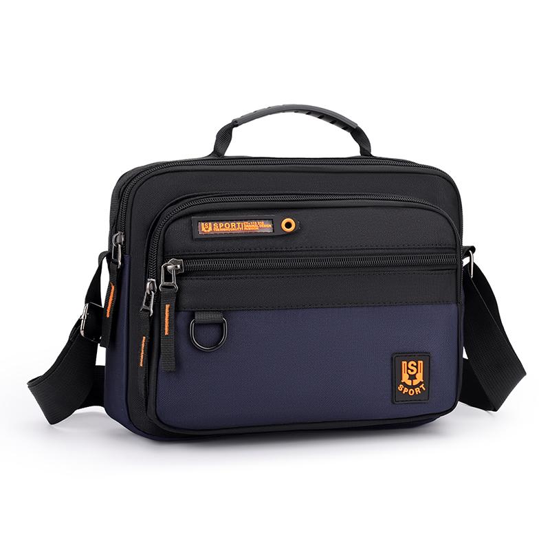 Multi-Pocket Oxford Messenger Bag for Men – Roomy Crossbody Shoulder Pack for Office Travel & Everyday Carry