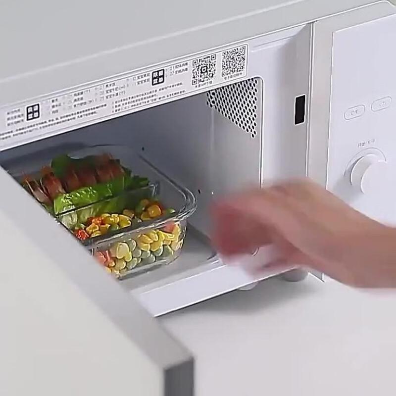 ZISIZ Mikrowellengeeigneter Glas-Lebensmittelaufbewahrungsbehälter