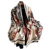 Retro Temperament Printed Imitation Cashmere Scarf Autumn And Winter With High-End Shawl Warm Scarf Women