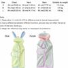 Warm Dog Hooded Bathrobe Coral Fleece Microfiber Dog Towel Rabbit Ear Design Pet Robe  Swimming