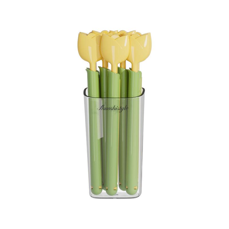 Tulip Shape Magnetic Sealing Clip Sealer Refrigerator Food Bag Clip Moisture-proof Fresh-keeping Clip Milk Powder Snack Clip