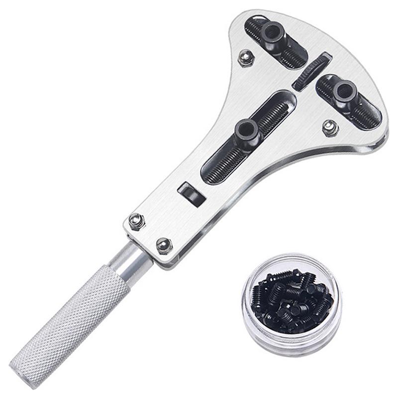 20pcs Watch Repair Tools Opener Steel 4 Type Paws Adjustable Watch Back Cover Opener Backcase Open Tool With Movement Holder