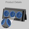 Car Fan Window Vent Cooling Efficient Ventilation Multifunctional Exhaust Solar Powered for