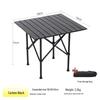 Carbon Steel Folding Table: Outdoor Camping, Picnic, Roll-Up, Indoor Dining, and Street Stall Use.