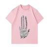 Men's 100% Cotton Crew Neck Short Sleeve T-Shirt, Funny 3D Hand Palm Print Casual Summer Tee, Soft Breathable Lightweight Daily Wear Streetwear Tops F