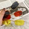 Small Square Alloy Frame Glasses Retro Sunglasses Women Men Metal Clear Eyewear Fashion Travel Street Shot UV400 Sun Glasses