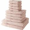 Today Towel Set 10 Pieces 100% Cotton Light Pink