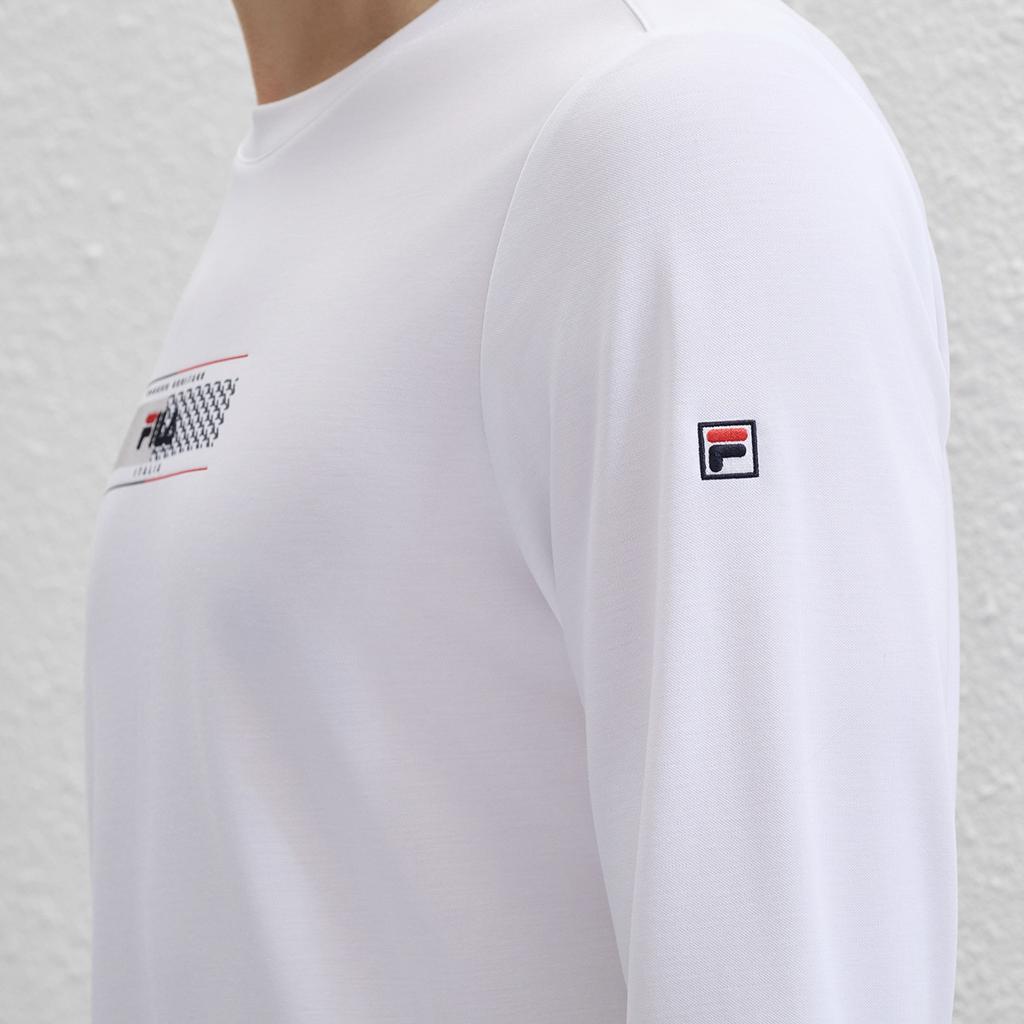 Men's FILA T-Shirts Men's Standard White Crew Neck Moderate Straight Fit