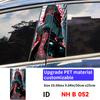 Cyberpunk Girl Car Stickers Auto B-pillar Car Center Column Decor Cover Scratches Waterproof Sunscreen Vinyl Decals Accessories