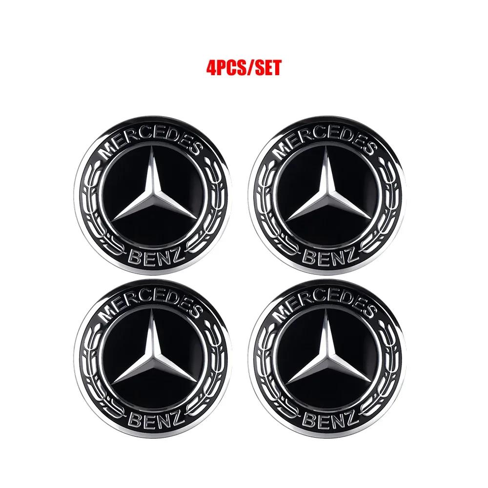 

New 2025 Hot 56/60/65mm Car Wheel Center Hub Cap Badge Sticker Cover For Mercedes Benz W176 W177 W204 W205 W212 W213 W206 X156 X 56MM