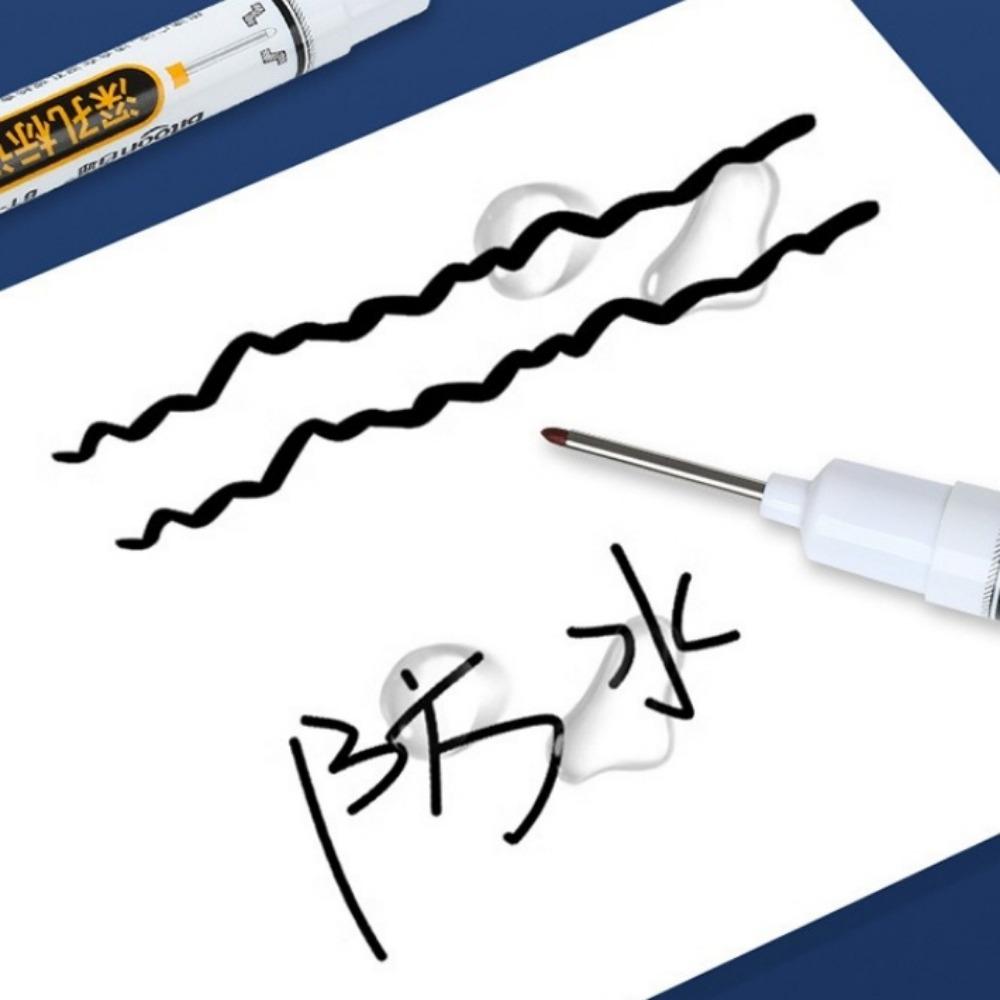 Waterproof Metal Perforating Pen 20mm Carpenter Pen New Marker Pen Multi-Purpose Tool