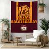 Galatasaray Sienos Dekoracija Gobelenas Menas Naminiams Gyvūnėliams Atminimui Gimtadieniui Vestuvėms Šventės Fonas Šeimos Dovana